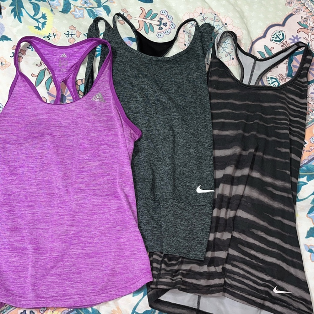 Nike and adidas workout tank bundle